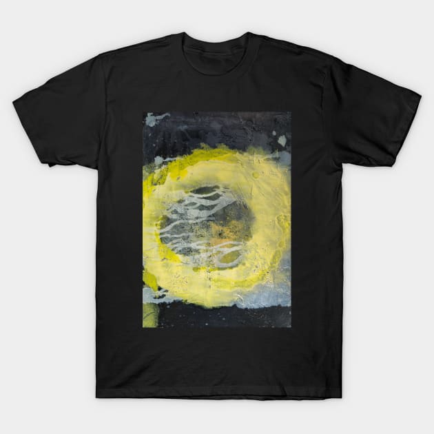 Yellow Light Abstract Painting T-Shirt by MihaiCotiga Art